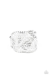 Imperial Industrialism White - Paparazzi Ring