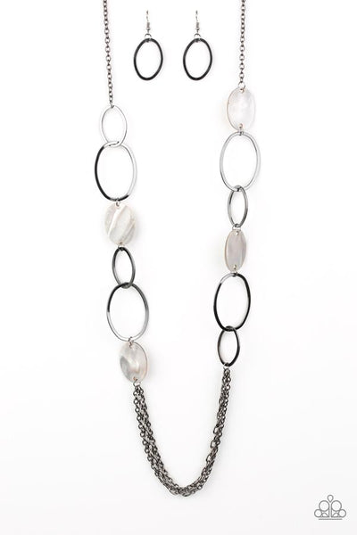 Kaleidoscope Coast Black - Paparazzi Necklace