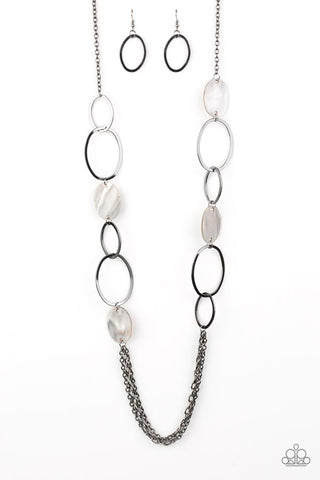 Kaleidoscope Coast Black - Paparazzi Necklace