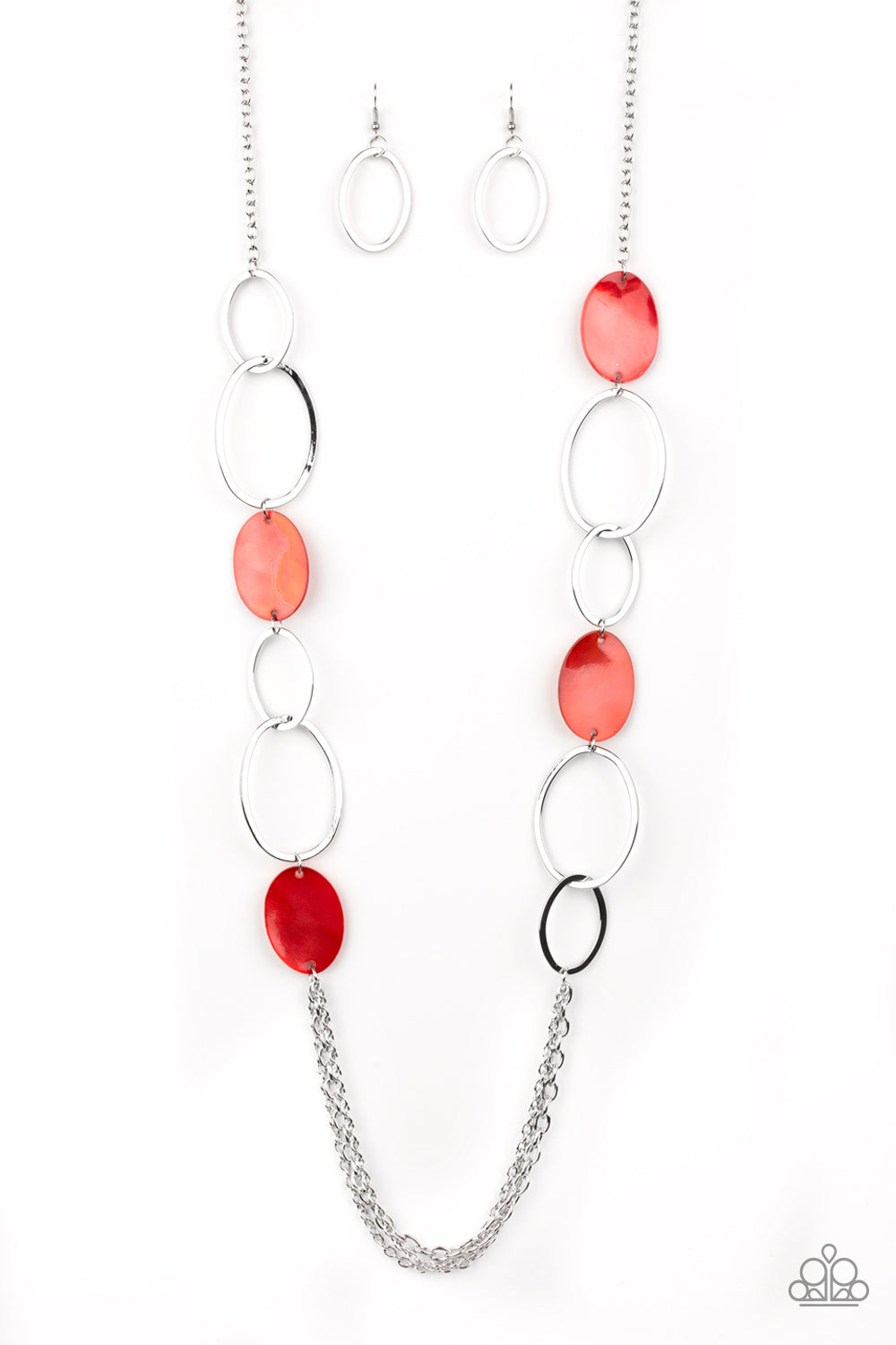 Kaleidoscope Coasts Red - Paparazzi Necklace