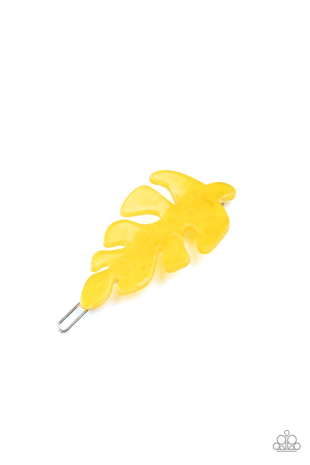 LEAF Your Mark Yellow - Paparazzi Hair Clip