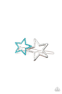 Let's Get This Party STAR-ted Blue - Paparazzi Hair Clip