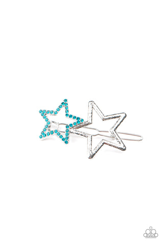 Let's Get This Party STAR-ted Blue - Paparazzi Hair Clip