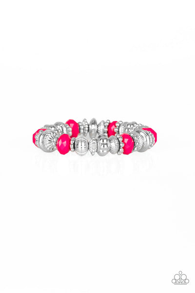 Live Life To The Color-fullest Pink - Paparazzi Bracelet
