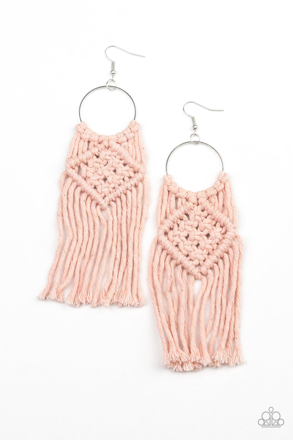 Macrame Rainbow Pink - Paparazzi Earring