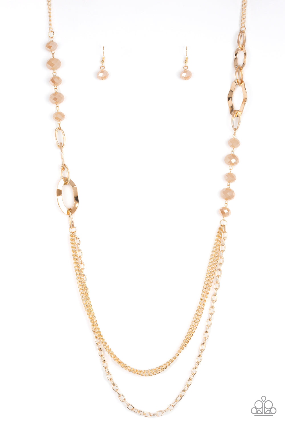 Modern Glam Girl Gold - Paparazzi Necklace