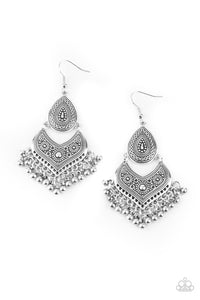 Music To My Ears Silver - Paparazzi Earring