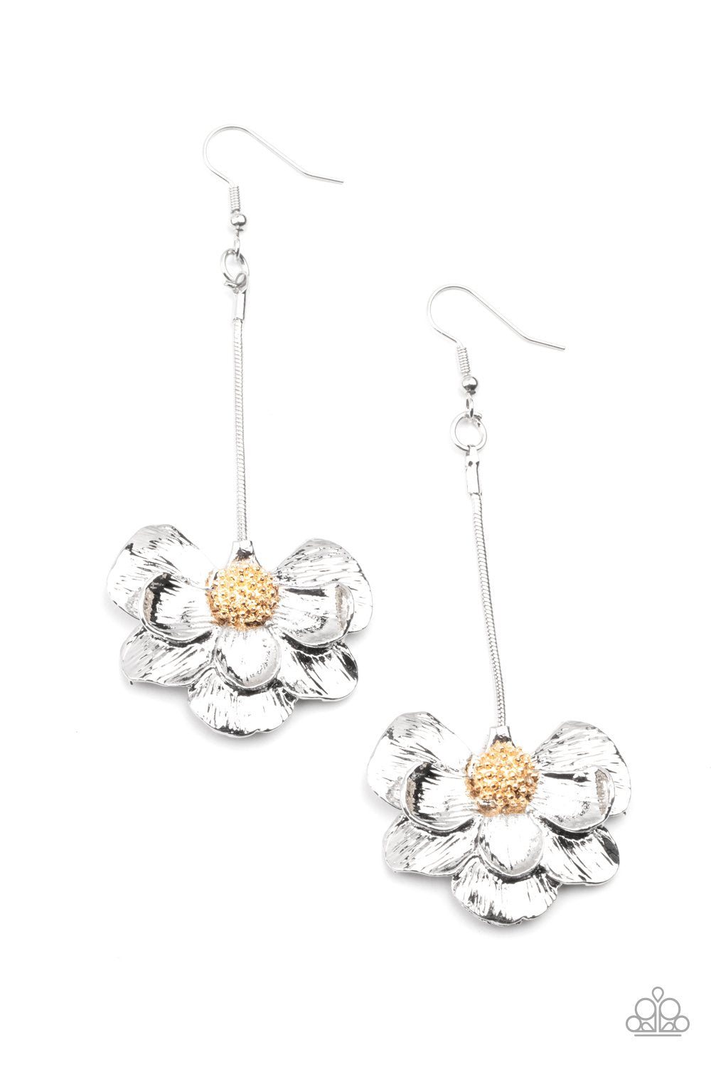 Oh SNAPDRAGONS! Silver - Paparazzi Earring