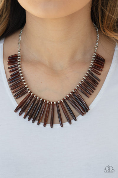 Out of My Element Brown - Paparazzi Necklace