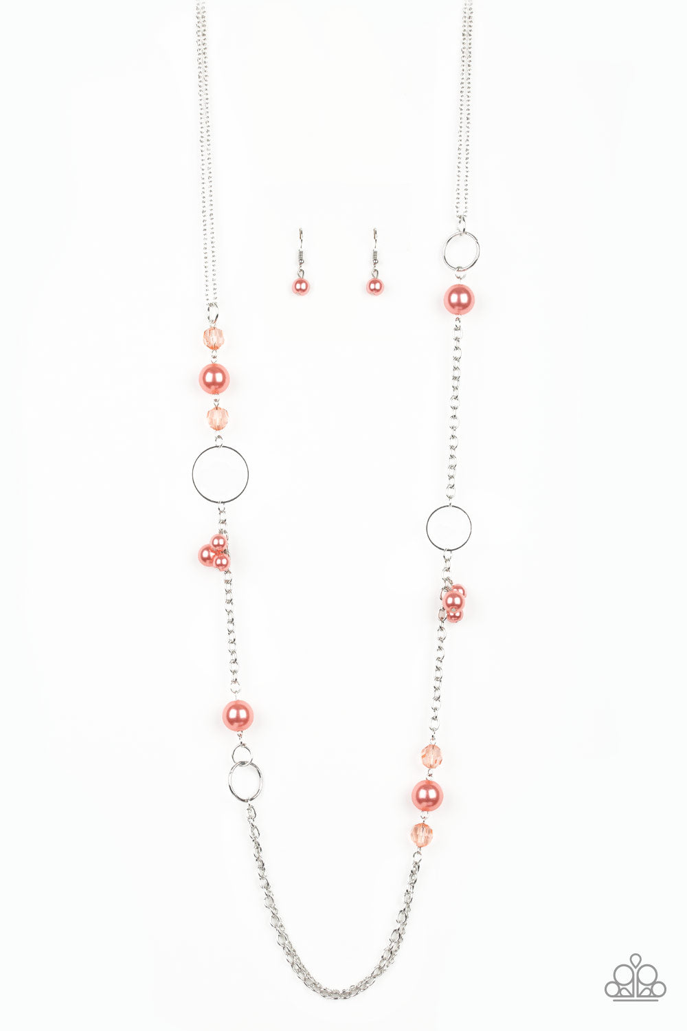 Pageant Princess Orange - Paparazzi Necklace