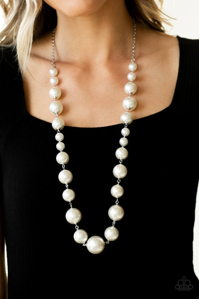 Pearl Prodigy White - Paparazzi Necklace