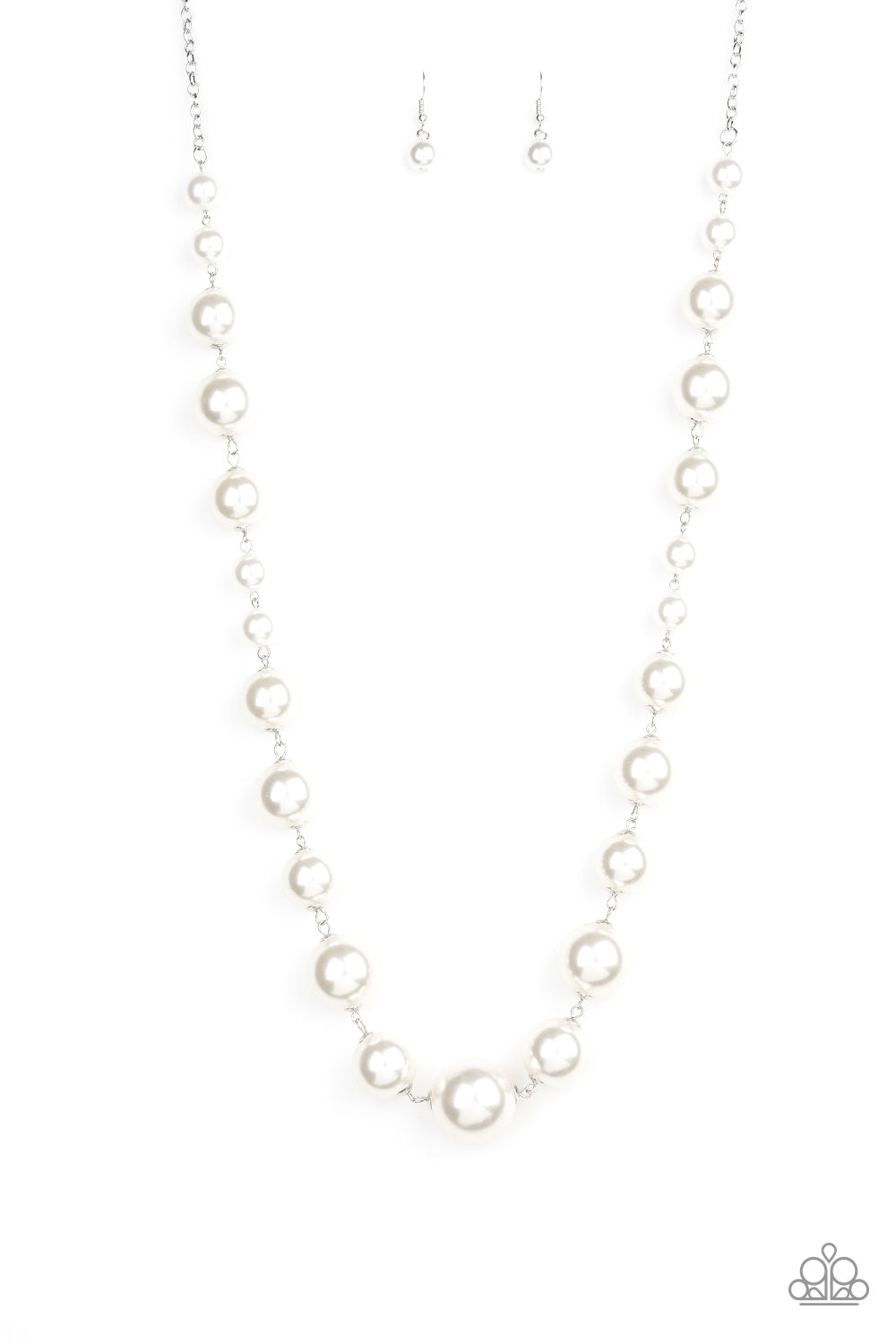 Pearl Prodigy White - Paparazzi Necklace