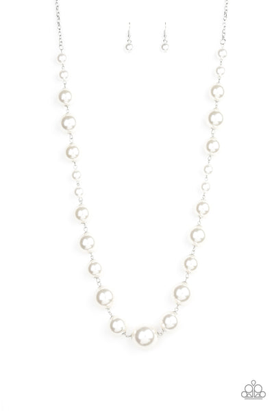 Pearl Prodigy White - Paparazzi Necklace