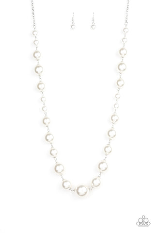 Pearl Prodigy White - Paparazzi Necklace