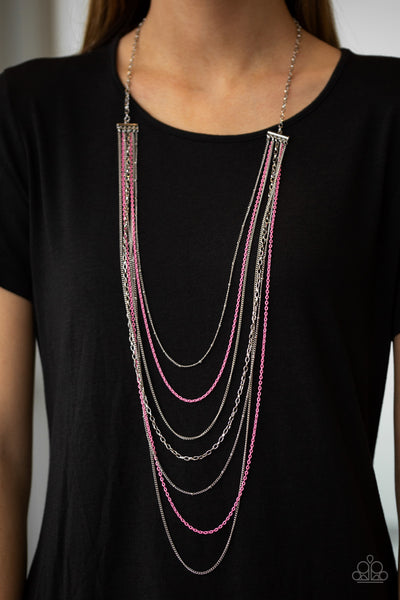 Radical Rainbows Pink - Paparazzi Necklace