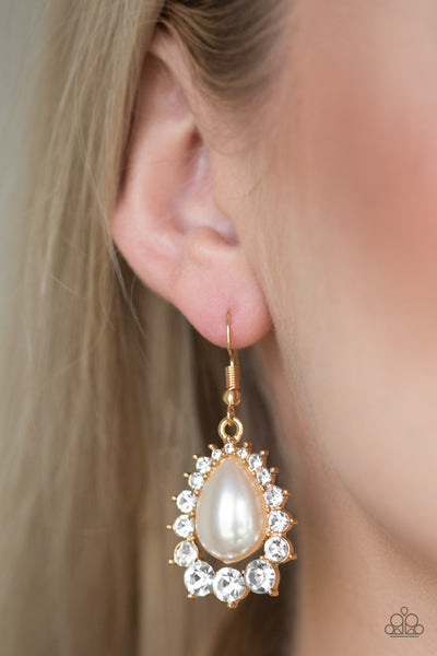 Regal Renewal Gold - Paparazzi Earring