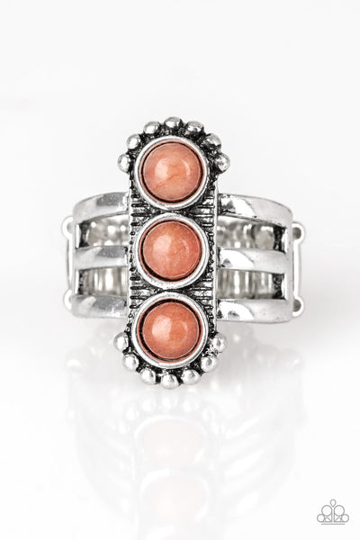 Rio Trio Orange - Paparazzi Ring