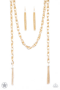 SCARFed For Attention Gold- Paparazzi Necklace