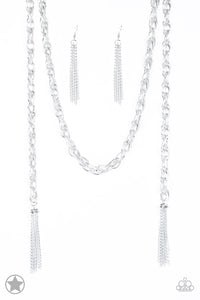 SCARFed For Attention Silver- Paparazzi Necklace