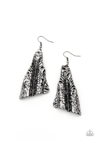 How FLARE You Black - Paparazzi Earring