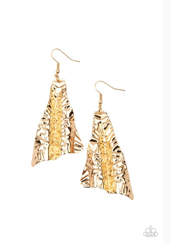 How FLARE You Gold - Paparazzi Earring