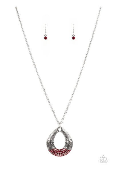 Glitz and Grind Red - Paparazzi Necklace