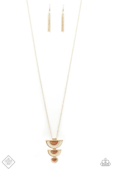 Serene Sheen Gold - Paparazzi Necklace