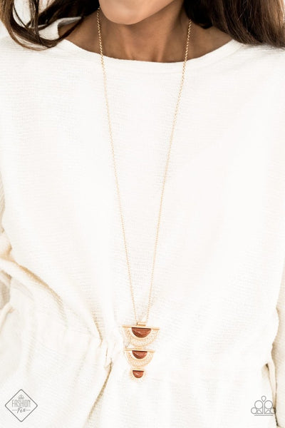 Serene Sheen Gold - Paparazzi Necklace