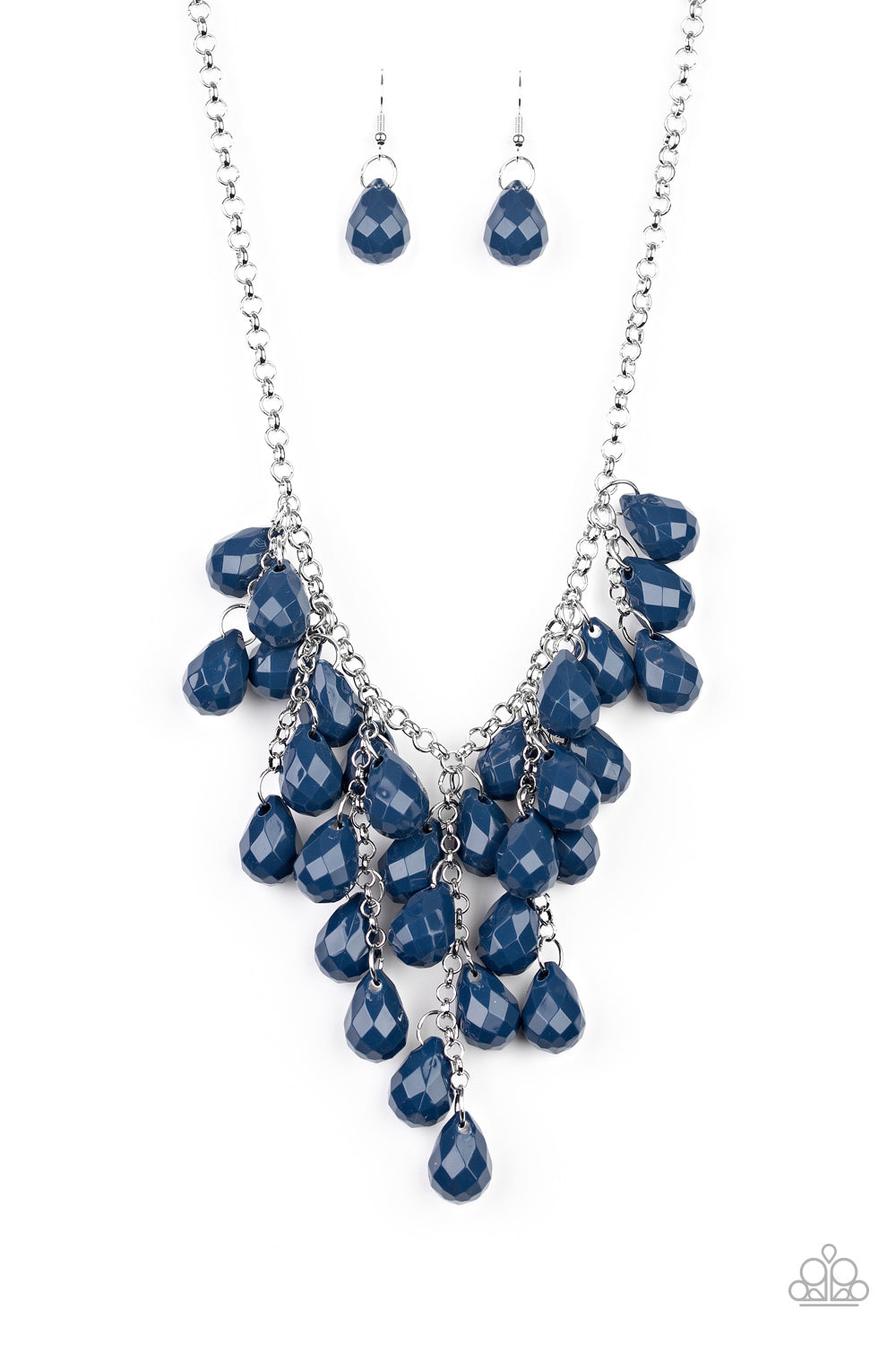 Serenely Scattered Blue - Paparazzi Necklace