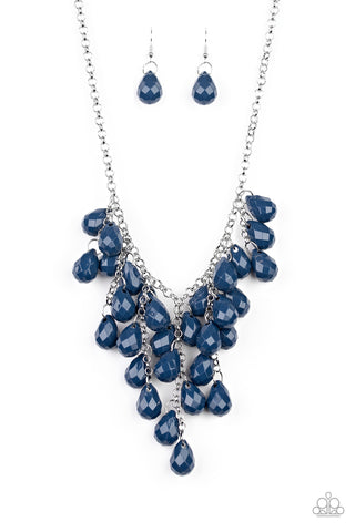 Serenely Scattered Blue - Paparazzi Necklace