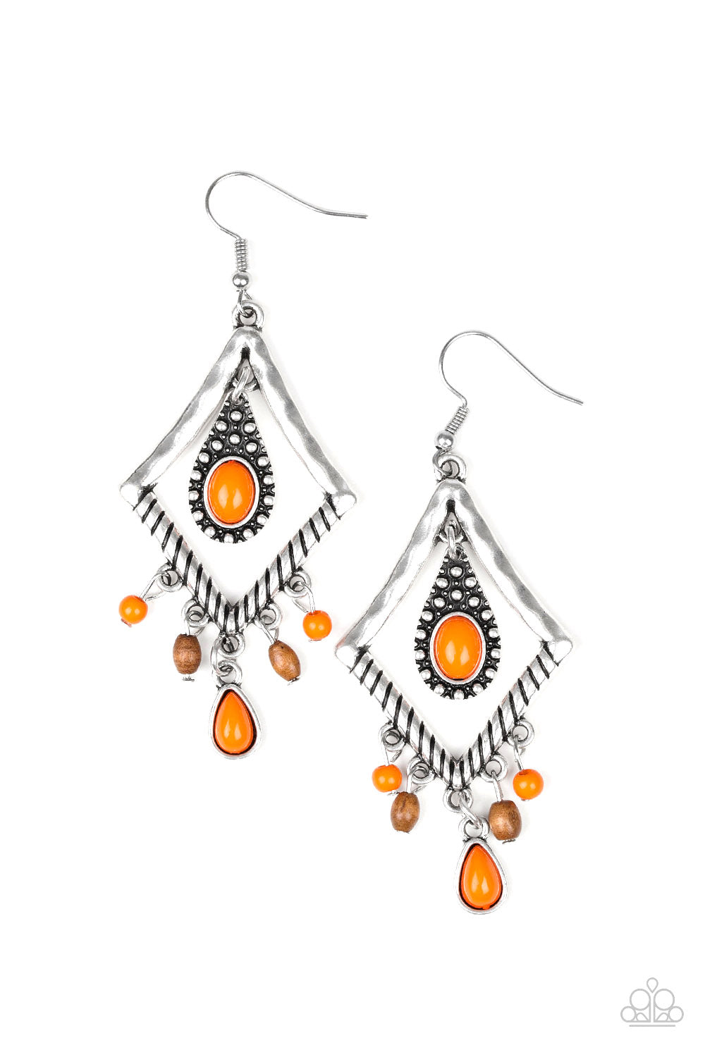 Southern Sunsets Orange - Paparazzi Earring