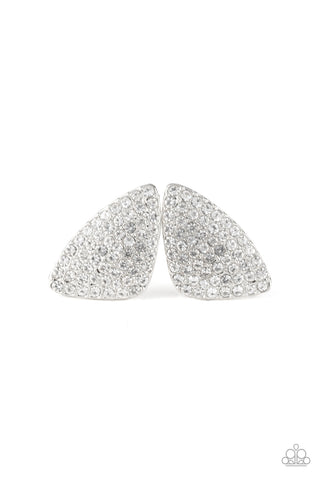 Supreme Sheen White - Paparazzi Earring