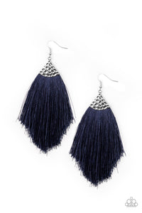 Tassel Tempo Blue - Paparazzi Earring