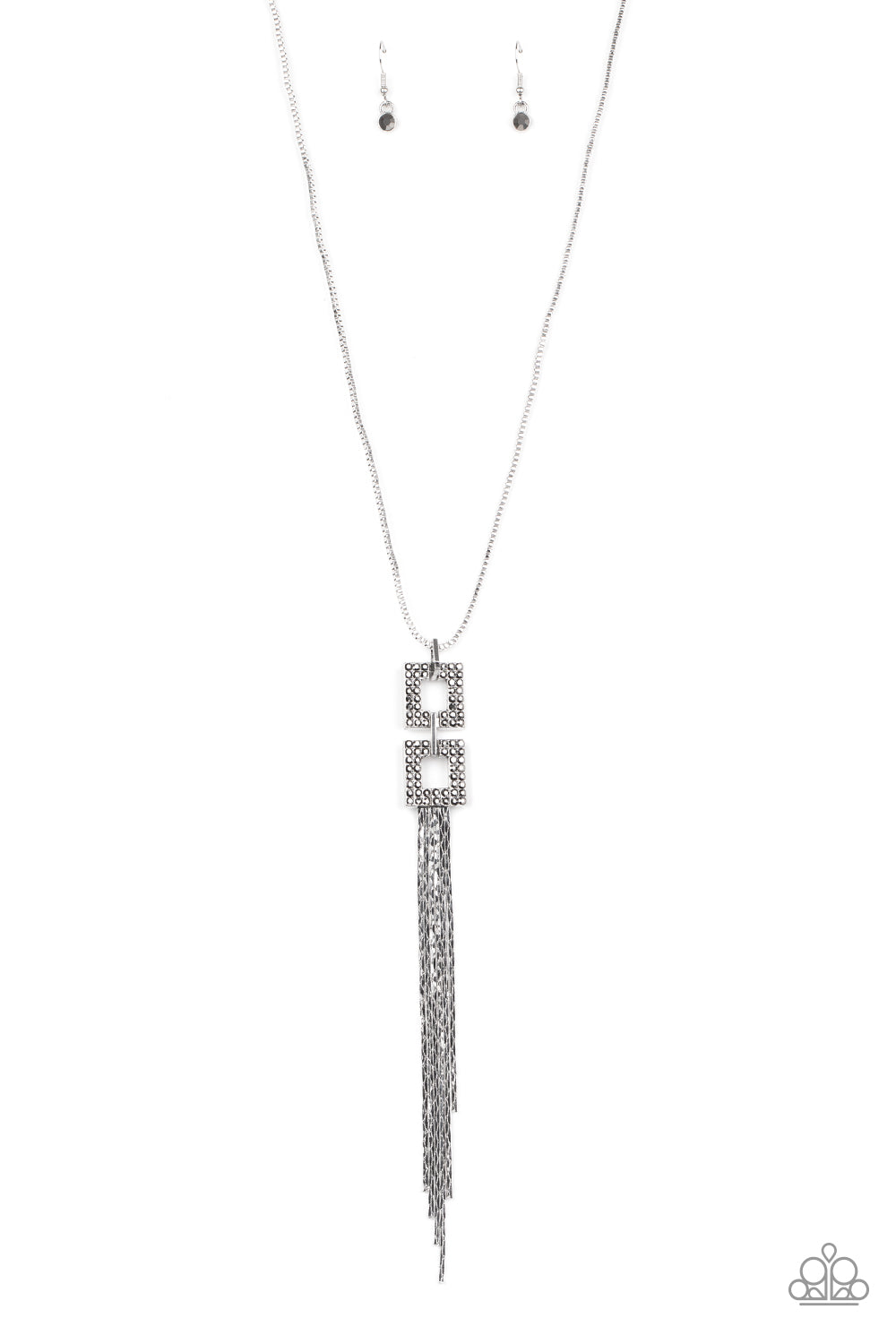 Times Square Stunner Silver - Paparazzi Necklace