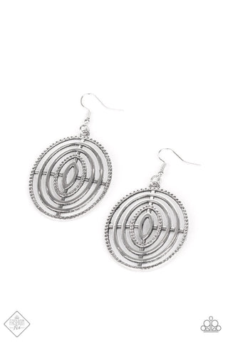 Totally On Target Silver - Paparazzi Jewelry