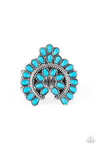 Trendy Talisman Blue - Paparazzi Ring