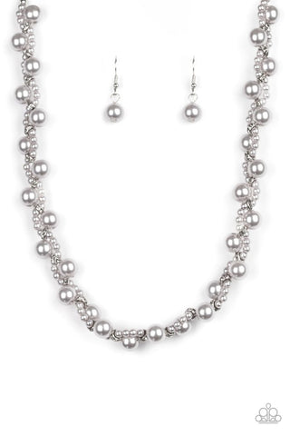 Uptown Opulence Silver - Paparazzi Necklace