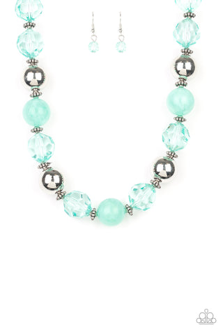 Very Voluminous Green - Paparazzi Necklace