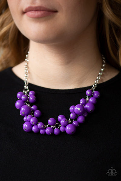 Walk This Broadway Purple - Paparazzi Necklace