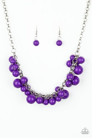 Walk This Broadway Purple - Paparazzi Necklace