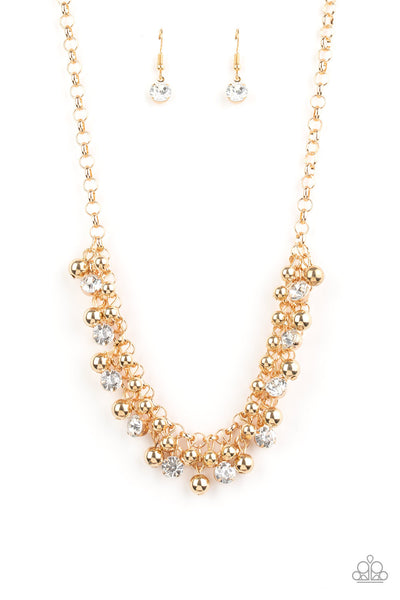 Wall Street Winner Gold - Paparazzi Necklace