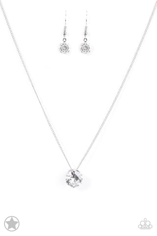 What A Gem White- Paparazzi Necklace