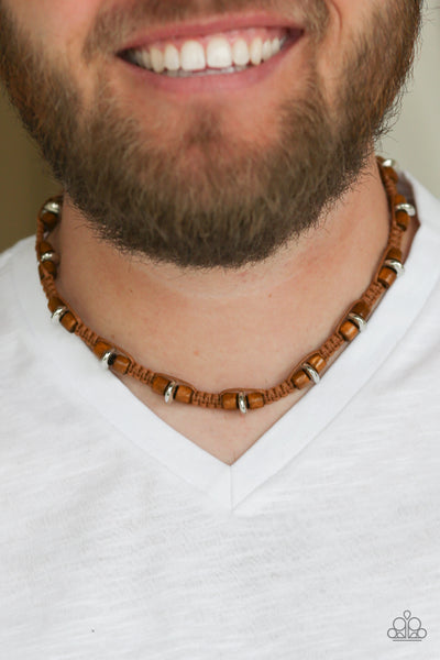 Wood You Believe It Brown - Paparazzi Necklace