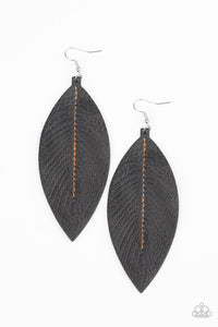 Naturally Beautiful Black - Paparazzi Earring