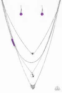 Gypsy Heart Purple - Paparazzi Necklace