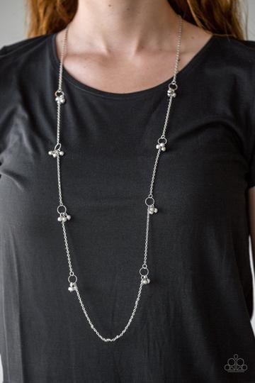 House Party Posh Silver - Paparazzi Necklace