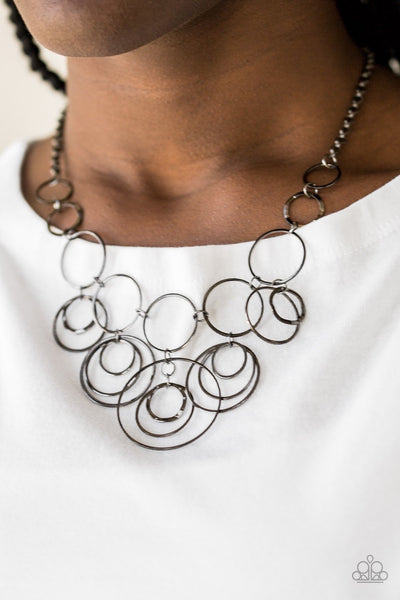 Break the Cycle Black - Paparazzi Necklace