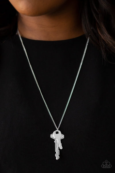 The Keynoter Silver - Paparazzi Necklace
