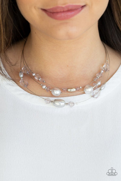 Pacific Pageantry Silver - Paparazzi Necklace