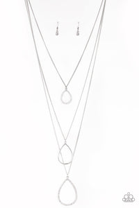 Make The World Sparkle White - Paparazzi Necklace